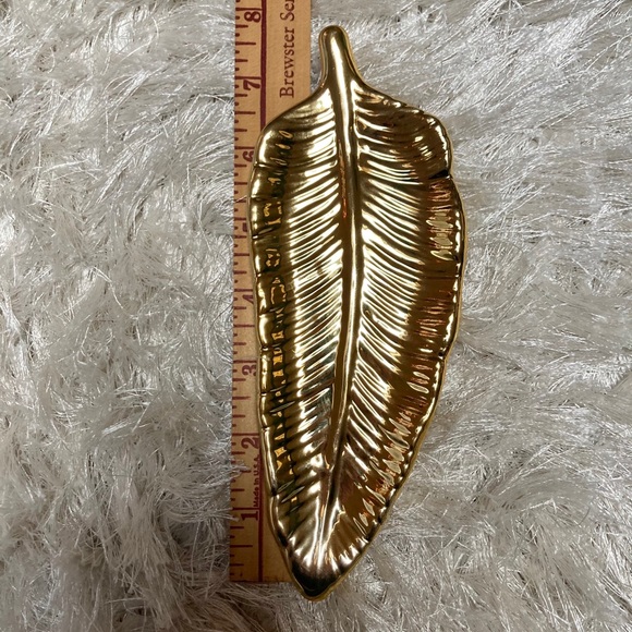 Gold Leave Trinket Tray - Picture 7 of 9